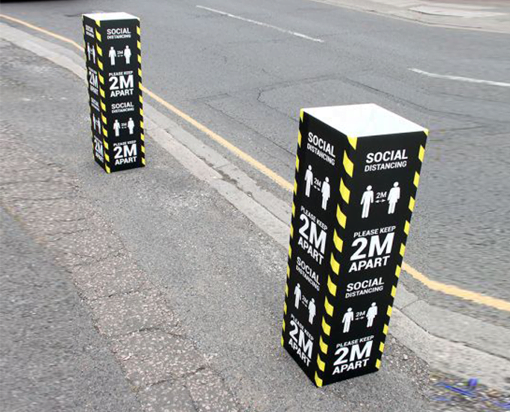 Distancing Bollard Covers